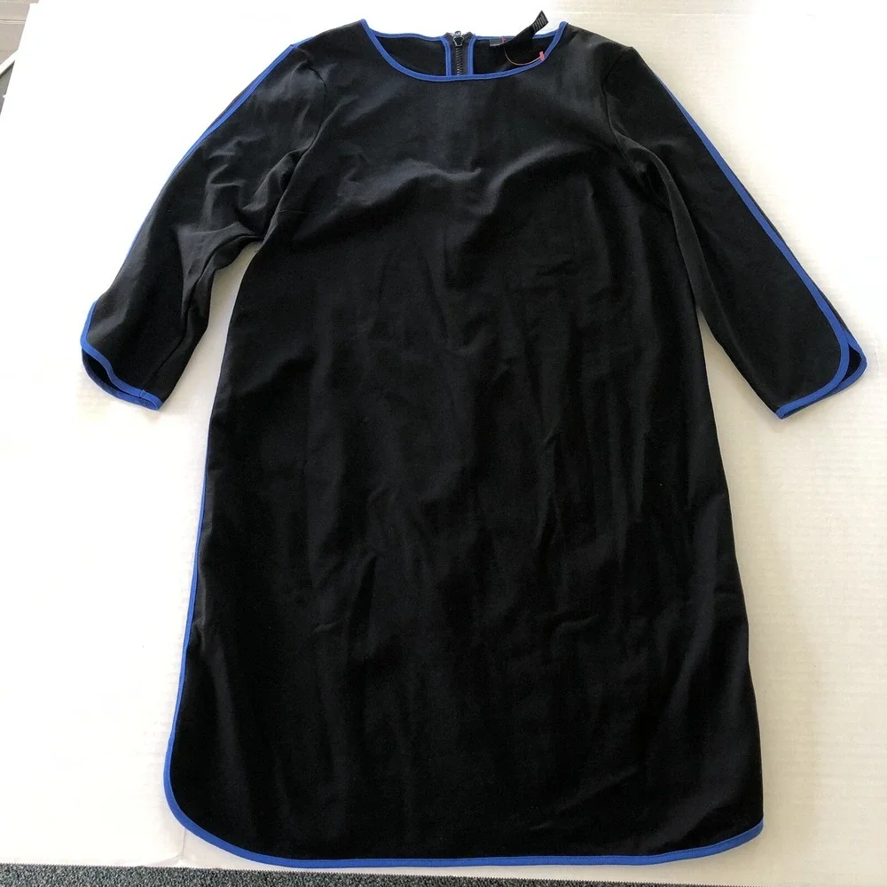 Cynthia Rowley Black Blue Dress Stretch Women's Sz 4 A636